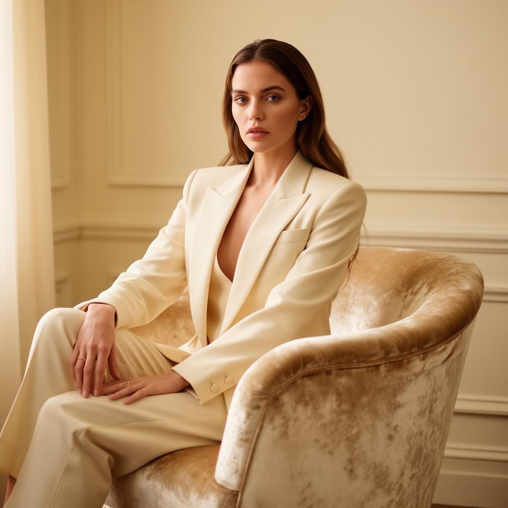 Crème Tailored Suit