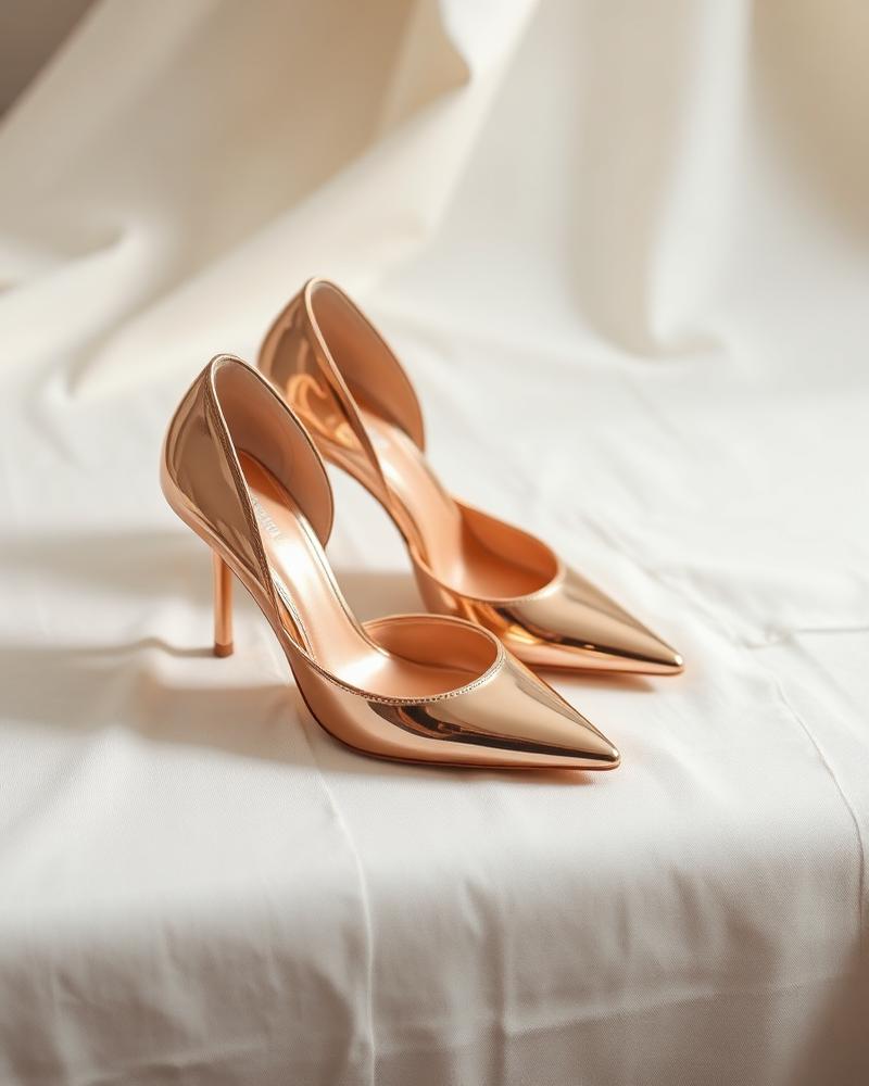 Aurora Rose Gold Heel
